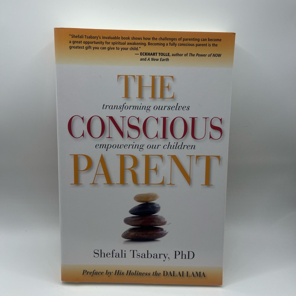 The Conscious Parent by Shefali Tsabary - White with Gold & Red Cover
